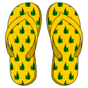 Ferienwohnungen Uns Tohus Logo Sandaletten
